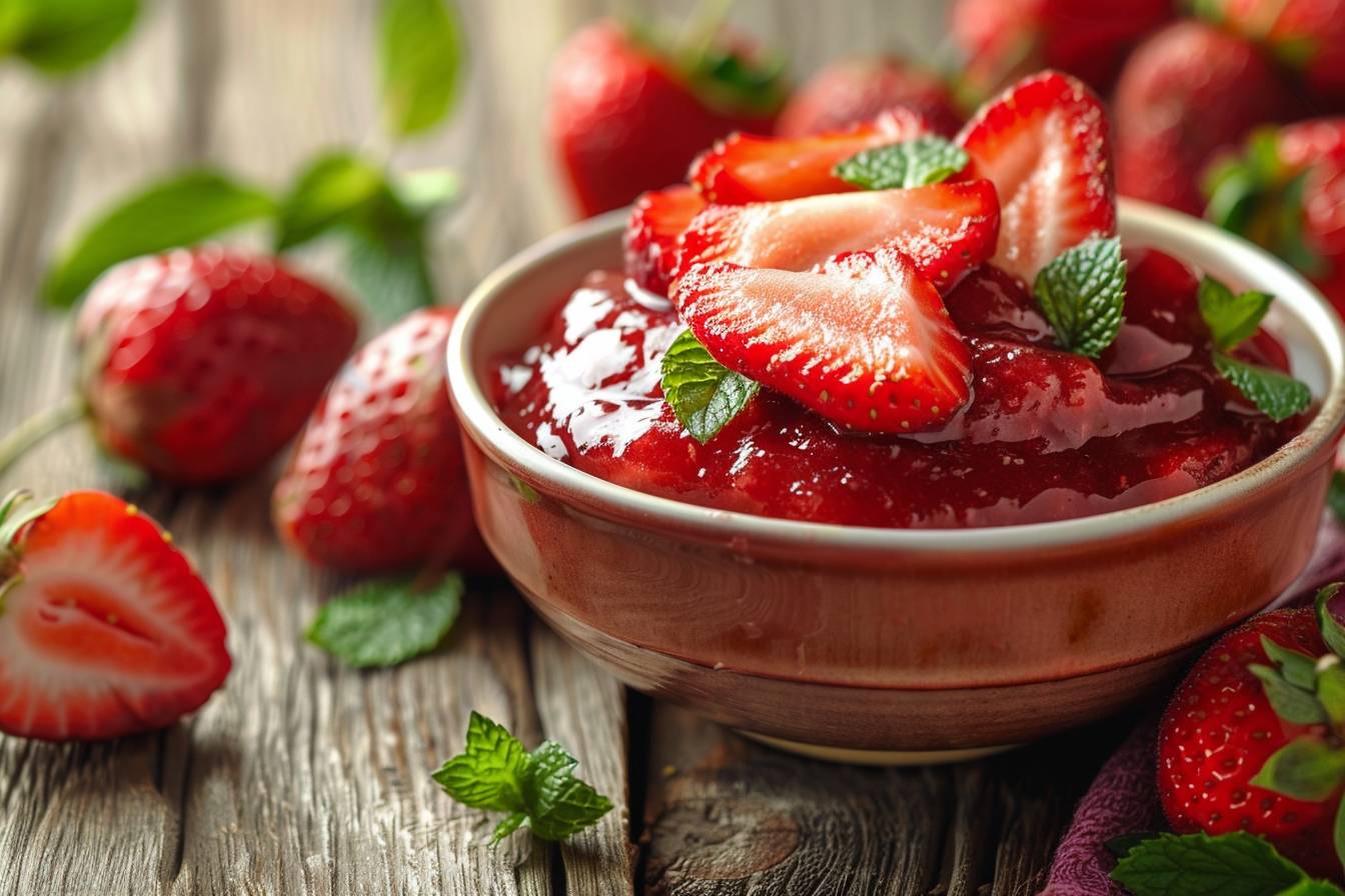 Les étapes clés pour un coulis de fraises réussi