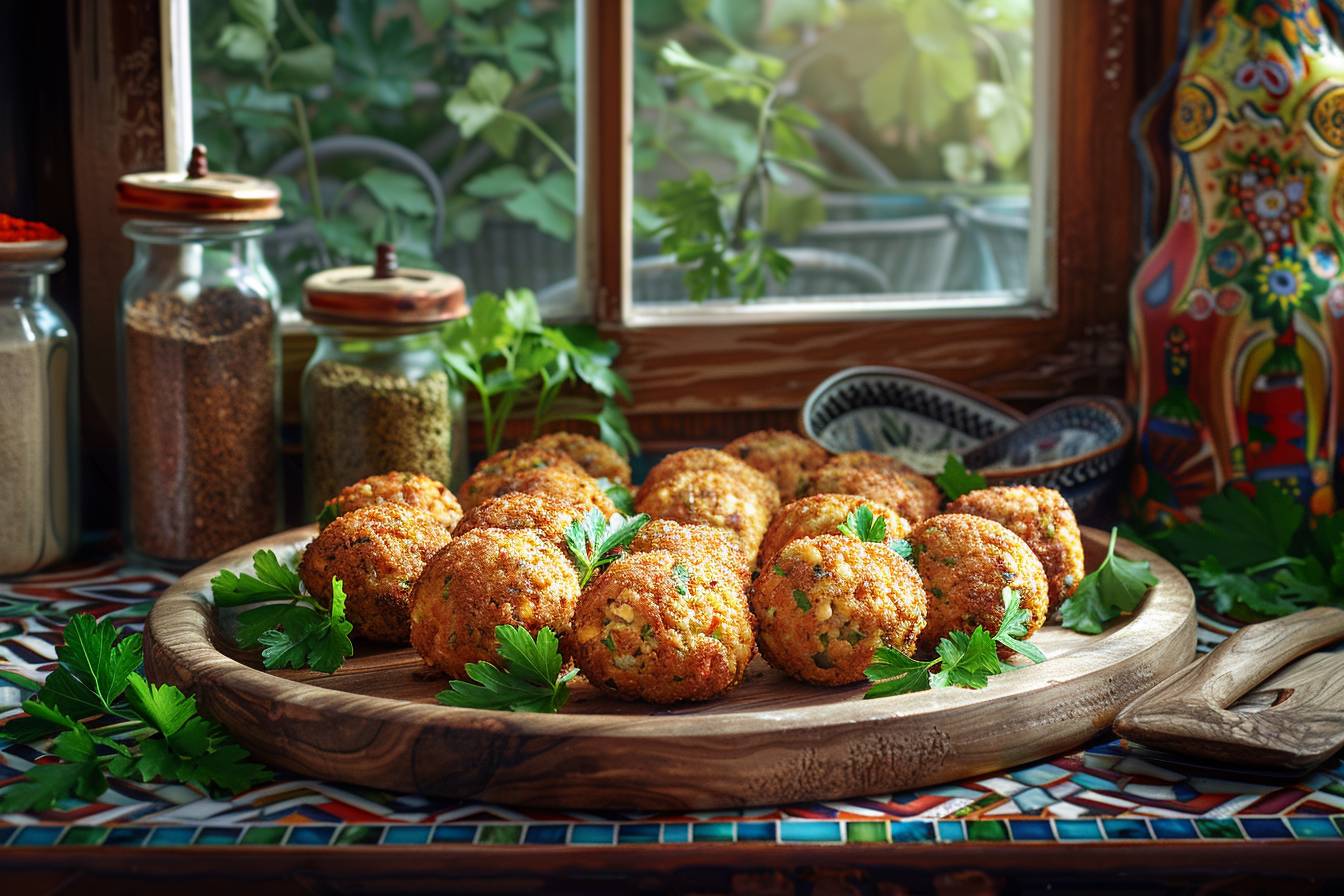 Cuisson et présentation des falafels