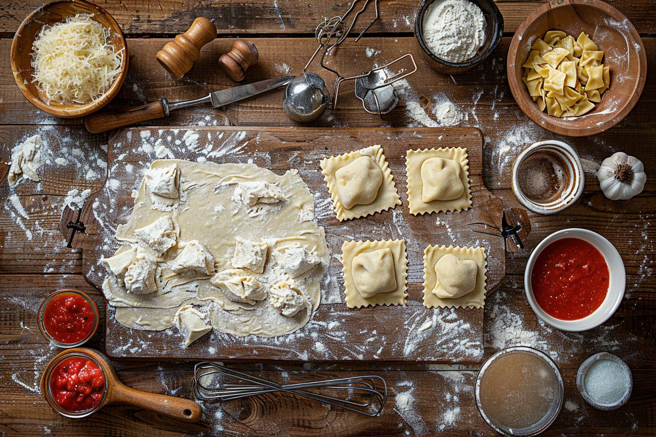 Exploration des garnitures et sauces pour raviolis