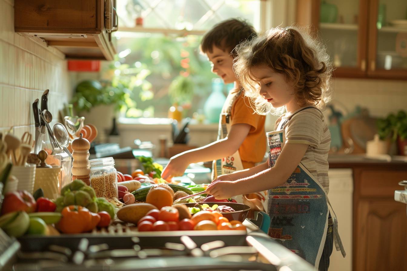 Incorporer les enfants dans la préparation des repas