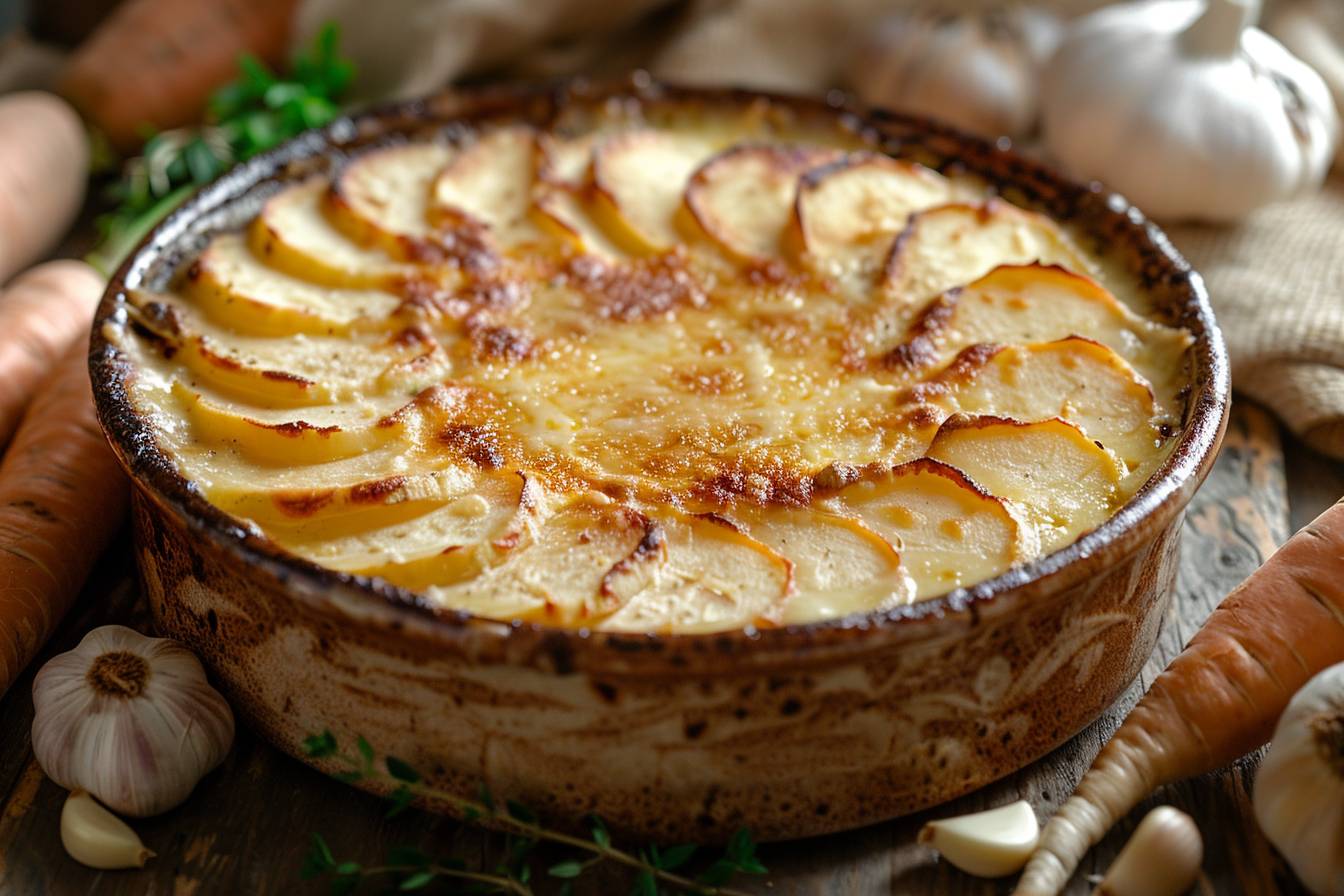 La cuisson optimale pour un gratin de panais exquis