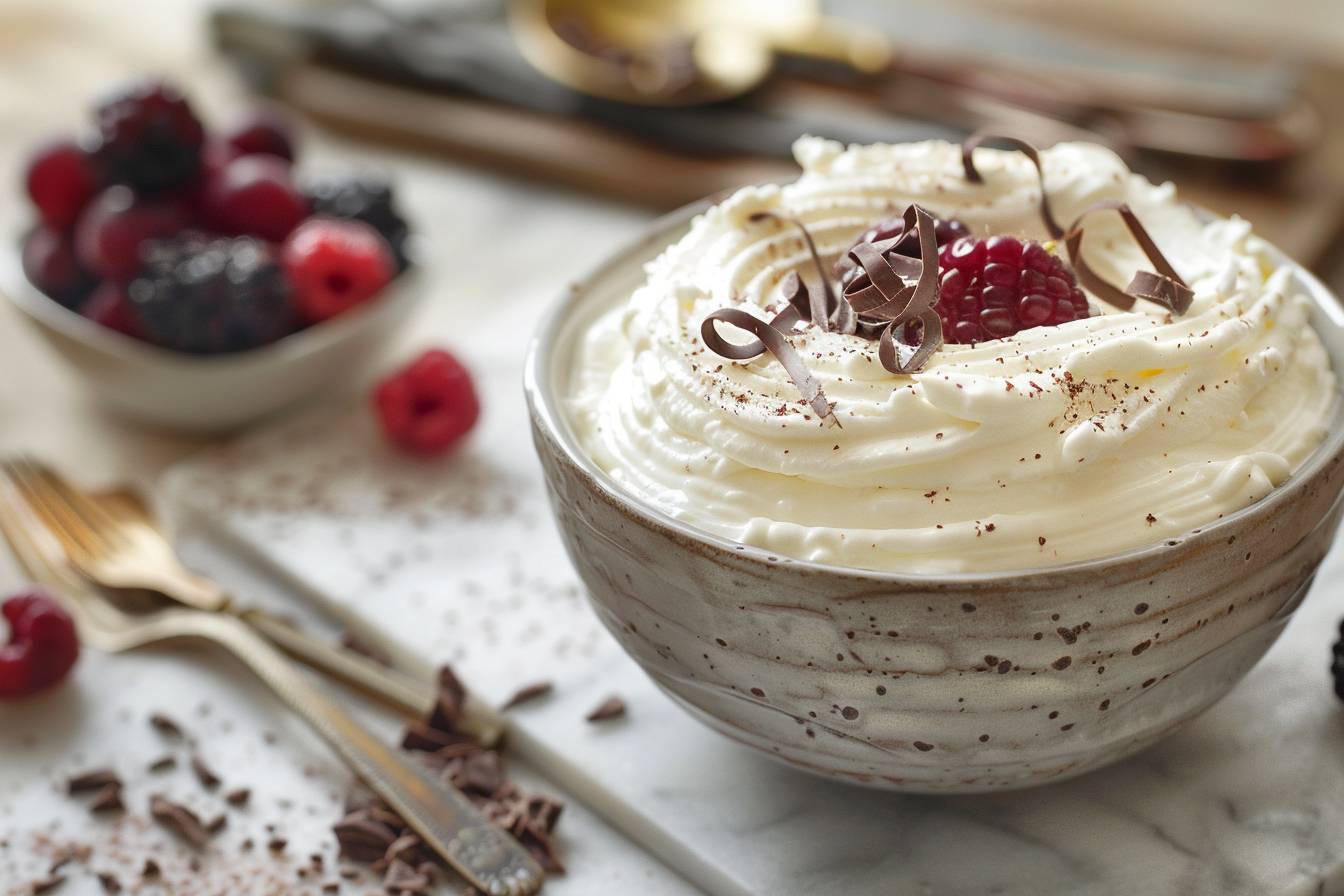 Présentation créative : comment sublimer votre crème mascarpone au chocolat blanc