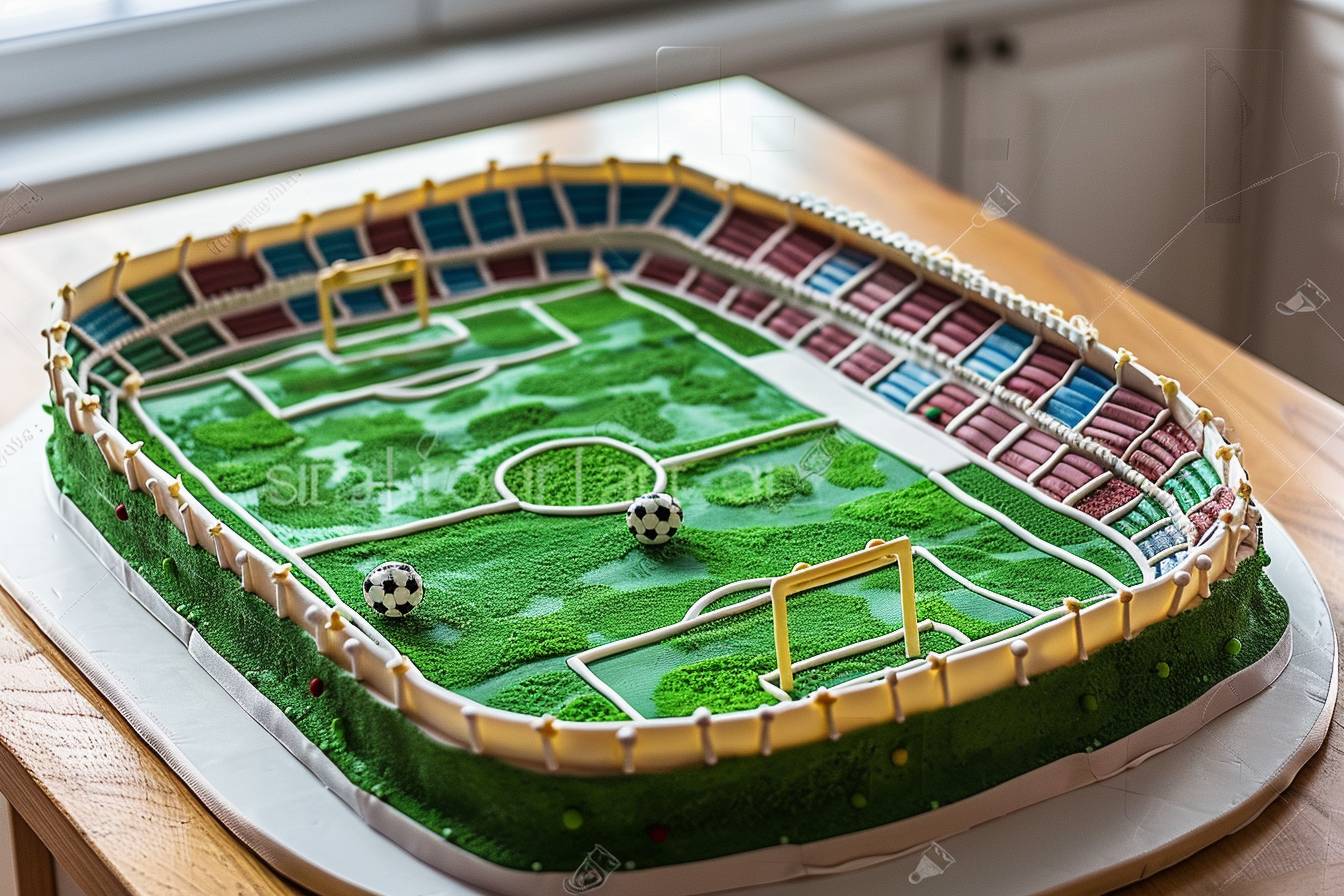 Techniques de décoration pour votre gâteau stade de foot