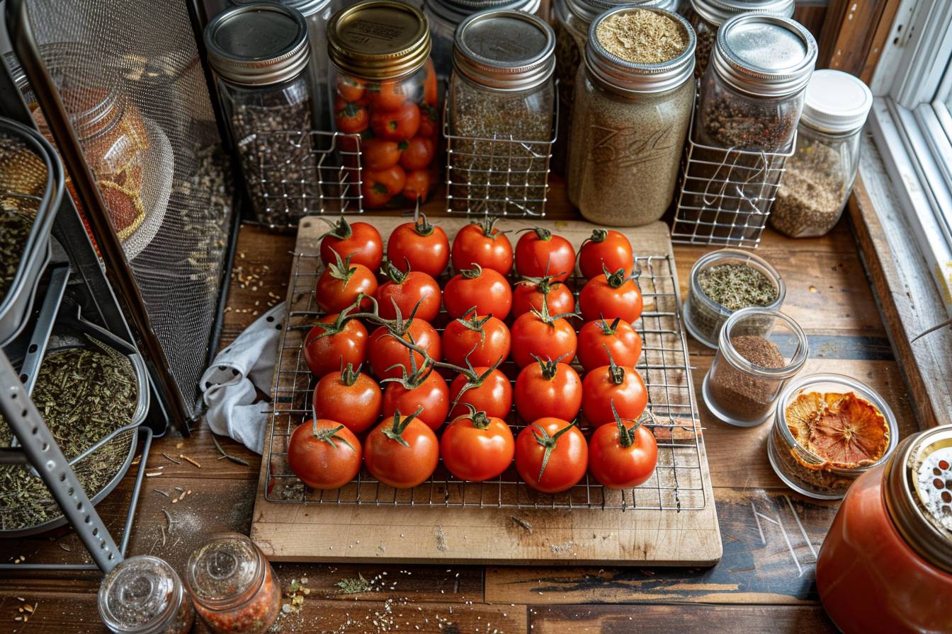 Techniques et équipements pour le séchage des tomates